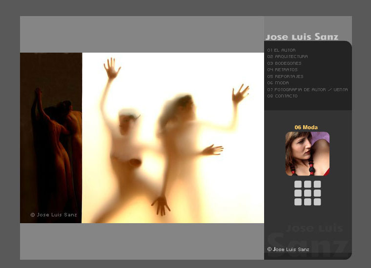 Página web con portfolio profesional para fotógrafo Jose Luis Sanz