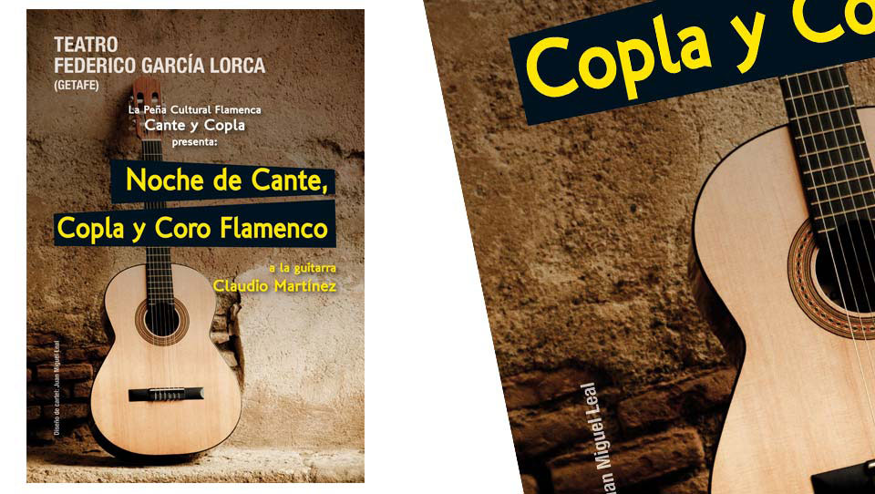 Cartel publicitario de concierto para Coro Cante y Copla