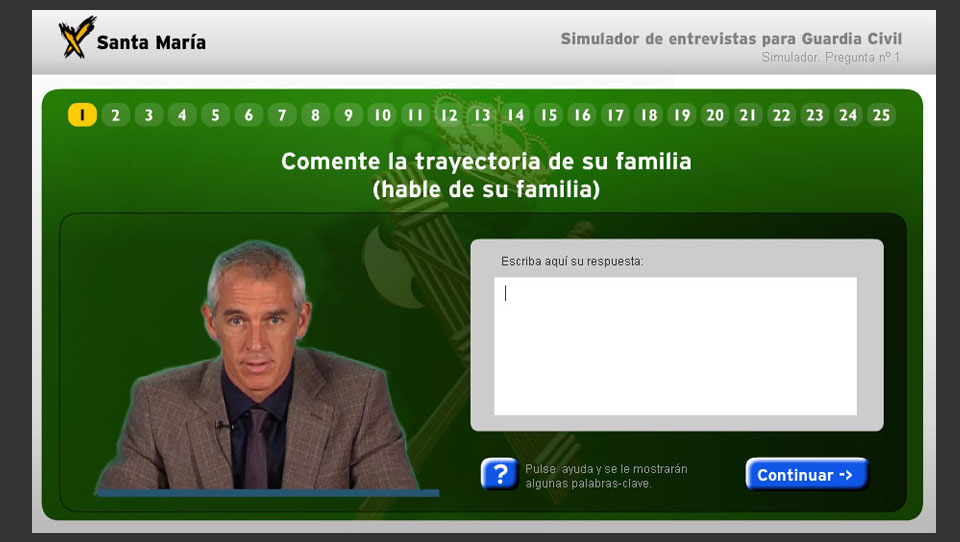 Contenido interactivo para e-learning, para ASM Formación