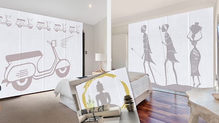Diseño y adaptación para decoración de cortinas, paneles y stores, Decoraciones Elvira